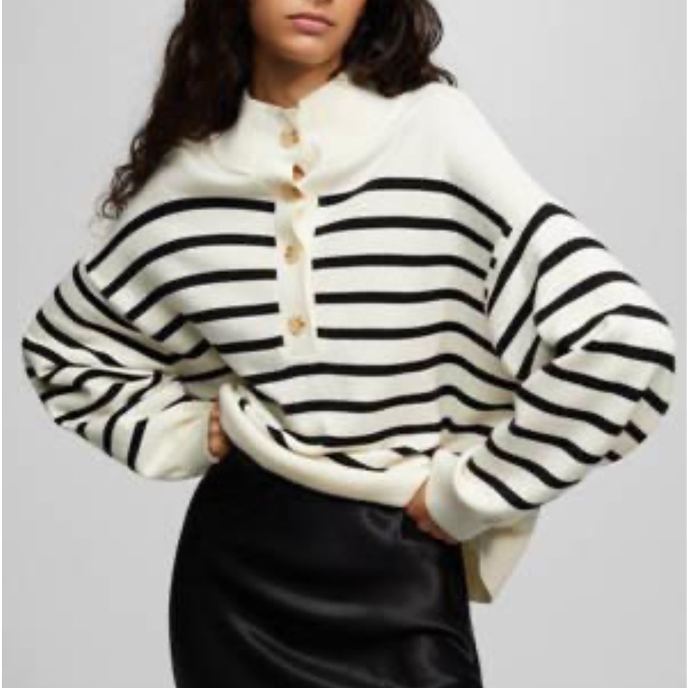 Maje striped cashmere sweater 3